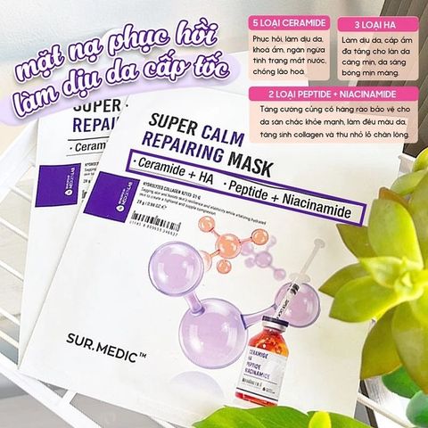 COMBO 10 Mặt Nạ SurMedic Bright Glutathione - Dưỡng Trắng, Cấp Ẩm Sáng Da, Phục Hồi, Chất Lượng Hàn Quốc