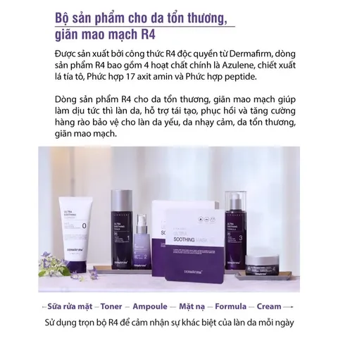Sữa dưỡng Labo Dermafirm R4 - Kem phục hồi da nhạy cảm tổn thương giãn mao mạch 120ml - Dưỡng ẩm và làm dịu da hiệu quả