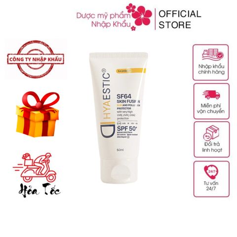 Kem Chống Nắng Hyaestic Skin Fusion SPF50+ - Bảo vệ Da Chống UV và Ô Nhiễm, Giúp Làm Sáng và Kháng Nước 50ml