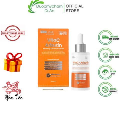 Serum MD CARE VitaC-Arbutin 30ml - Công Thức Làm Sáng Da Chống Lão Hoá, Giảm Nám, Cải Thiện Đều Màu Da