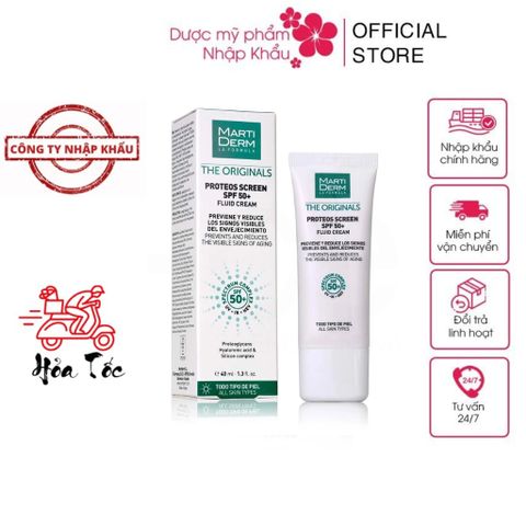 Kem Chống Nắng MartiDerm SPF 50+ - Bảo Vệ Da Dầu, Mụn, Nám - Dạng Cream Nhẹ, Chống Nắng Toàn Diện 40ml