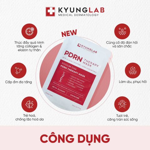 Combo 10 Mặt Nạ KyungLab PDRN - Mặt Nạ Dưỡng Ẩm, Phục Hồi, Trẻ Hóa Da, Chất Lượng, Thư Giãn Tối Ưu