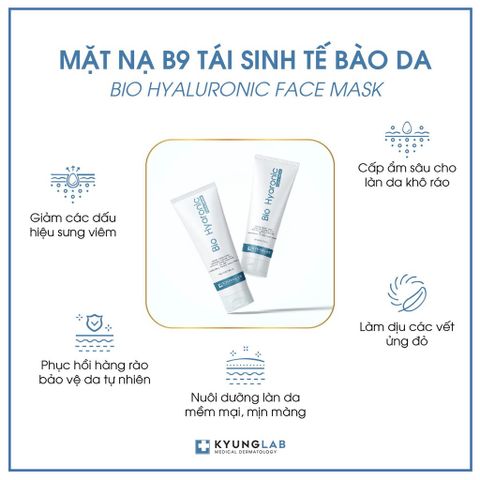 HÀNG NHẬP KHẨU -Mặt nạ Vitamin B9 Kyung Lab Bio Hyaluronic Face Mask dưỡng da cấp ẩm làm dịu da ngừa lão hóa da KyungLab