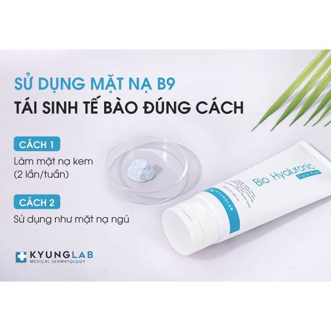 HÀNG NHẬP KHẨU -Mặt nạ Vitamin B9 Kyung Lab Bio Hyaluronic Face Mask dưỡng da cấp ẩm làm dịu da ngừa lão hóa da KyungLab