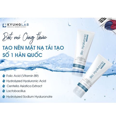 HÀNG NHẬP KHẨU -Mặt nạ Vitamin B9 Kyung Lab Bio Hyaluronic Face Mask dưỡng da cấp ẩm làm dịu da ngừa lão hóa da KyungLab