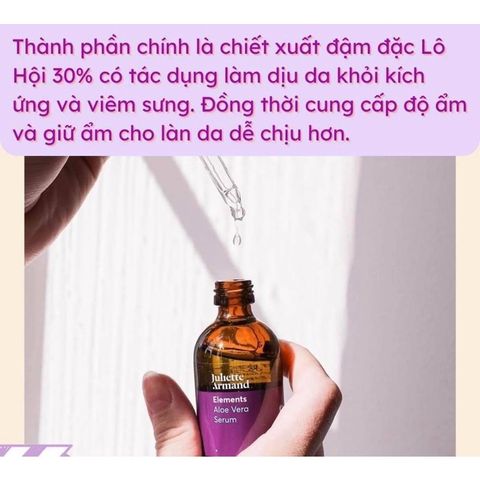 Juliette Armand Elements Folic Acid B9 Serum 20ml - Tinh Chất Phục Hồi Làm Dịu Da, Chống Lão Hóa, Dưỡng Ẩm, Giảm Kích Ứng Da