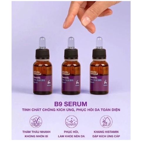 Juliette Armand Elements Folic Acid B9 Serum 20ml - Tinh Chất Phục Hồi Làm Dịu Da, Chống Lão Hóa, Dưỡng Ẩm, Giảm Kích Ứng Da