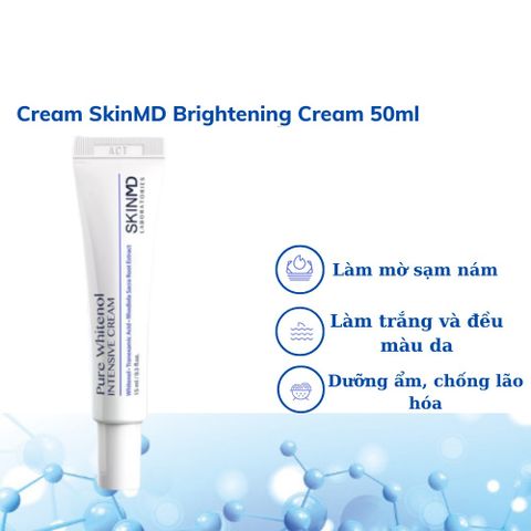 Kem Dưỡng Trắng Da SkinMD Pure Whitenol Intensive Cream 15ml - Mờ Nám, Chông Lão Hóa, Tái Tạo Da An Toan từ Hàn Quốc