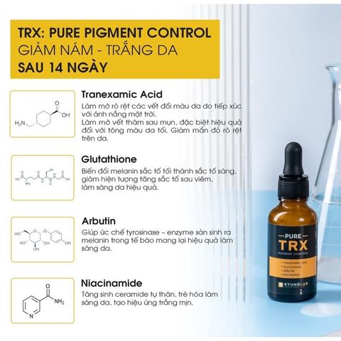 Serum Giảm Nám KyungLab Pure TRX Pigment Control - Chăm Sóc Da Trắng Sáng, Giúp Làm Mờ Vết Thâm 50ml, Xuất Xứ Hàn Quốc