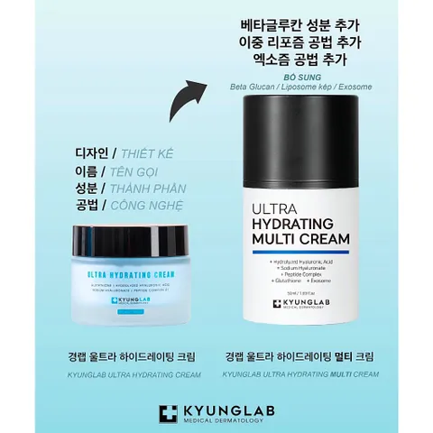 HÀNG NHẬP KHẨU - Kem dưỡng Kyung Lab HA Ultra Hydrating Cream dưỡng ẩm khoá bóng phục hồi đa tầng KyungLab 50ml