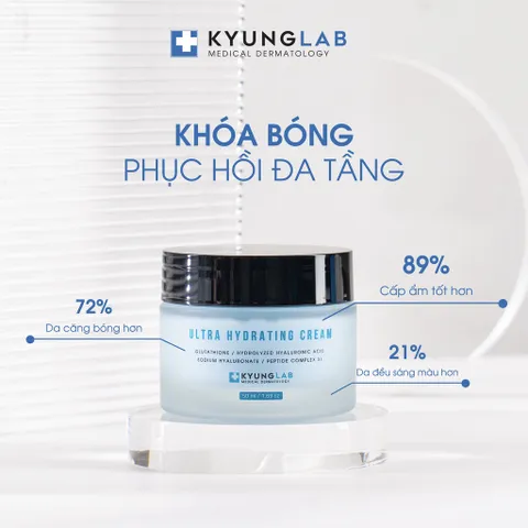 HÀNG NHẬP KHẨU - Kem dưỡng Kyung Lab HA Ultra Hydrating Cream dưỡng ẩm khoá bóng phục hồi đa tầng KyungLab 50ml