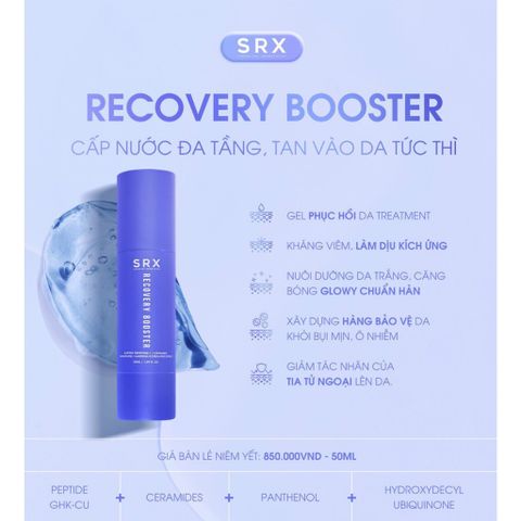 Gel Dưỡng Ẩm SRX Recovery Booster 50ml - Phục Hồi Sửa Chữa Da Căng Bóng, Làm Dịu Da Sau Peel, Phù Hợp Mọi Loại Da