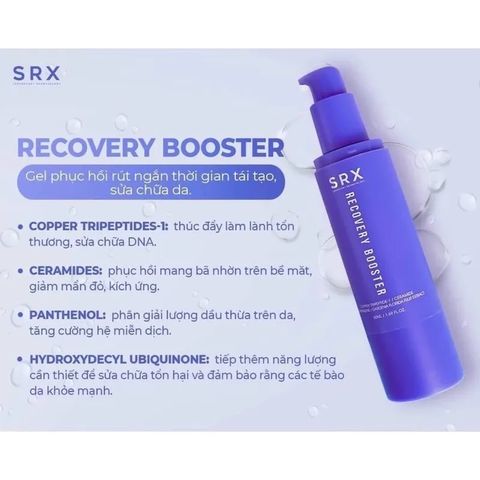 Gel Dưỡng Ẩm SRX Recovery Booster 50ml - Phục Hồi Sửa Chữa Da Căng Bóng, Làm Dịu Da Sau Peel, Phù Hợp Mọi Loại Da
