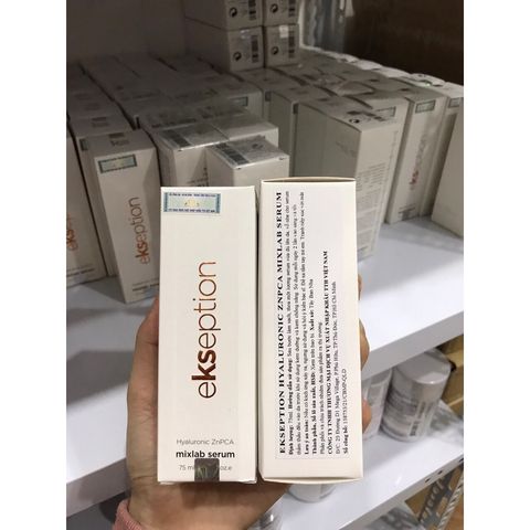 Serum Ekseption ZnPCA Hyaluronic 75ml - Giảm Mụn, Kiềm Dầu, Cải Thiện Lỗ Chân Lông Cho Da Dầu, Nhập Khẩu Tây Ban Nha