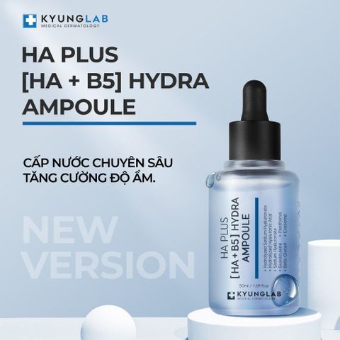 Serum HA B5 KyungLab Hydra Ampoule 50ml - Cấp ẩm, làm căng bóng và trắng da, phù hợp cho mọi loại da, hàng nhập khẩu từ Hàn Quốc