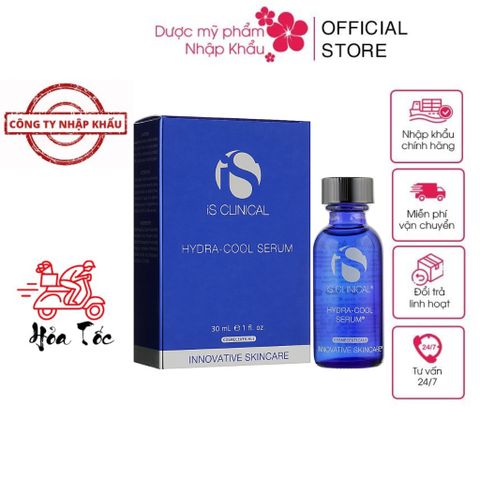 Serum Cấp Nước iS Clinical Hydra Cool B5 + HA - Dưỡng Ẩm, Làm Dịu & Phục Hồi Da, Giảm Kích Ứng Cho Làn Da Khô Mụn