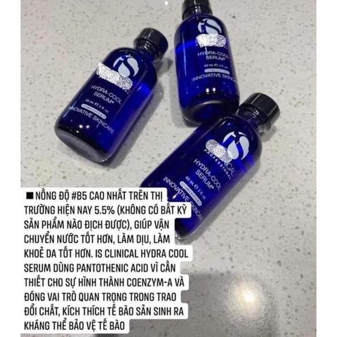 Serum Cấp Nước iS Clinical Hydra Cool B5 + HA - Dưỡng Ẩm, Làm Dịu & Phục Hồi Da, Giảm Kích Ứng Cho Làn Da Khô Mụn