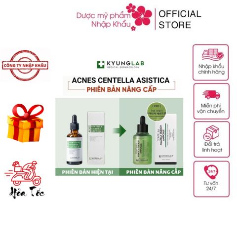 Serum Kyung Lab Acnes Centella Asiatica 50ml - Giảm mụn, kiềm dầu, mờ thâm cho da dầu và hỗn hợp - Hàng nhập khẩu chính hãng Hàn Quốc