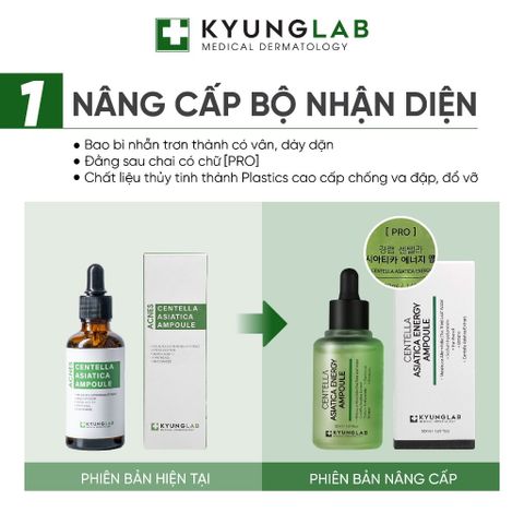 Serum Kyung Lab Acnes Centella Asiatica 50ml - Giảm mụn, kiềm dầu, mờ thâm cho da dầu và hỗn hợp - Hàng nhập khẩu chính hãng Hàn Quốc