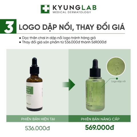 Serum Kyung Lab Acnes Centella Asiatica 50ml - Giảm mụn, kiềm dầu, mờ thâm cho da dầu và hỗn hợp - Hàng nhập khẩu chính hãng Hàn Quốc