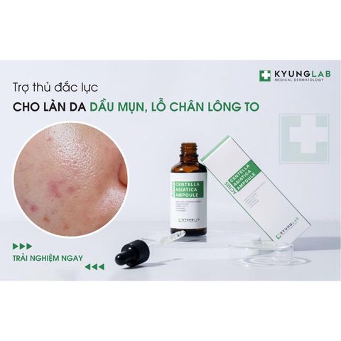 Serum Kyung Lab Acnes Centella Asiatica 50ml - Giảm mụn, kiềm dầu, mờ thâm cho da dầu và hỗn hợp - Hàng nhập khẩu chính hãng Hàn Quốc
