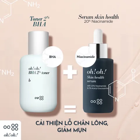 Serum Niacinamide 20% Oh! Oh! - Dưỡng Sáng Da, Giảm Thâm, Se Khít Lỗ Chân Lông - Sản Phẩm Chăm Sóc Da Mặt Toàn Diện