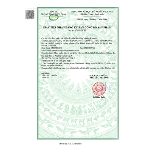 Viên ngậm Glutathione 100mg Trắng Da Toàn Thân Giảm Nám Tàn Nhang - Hàng Nhập Khẩu Ý, 30 Viên