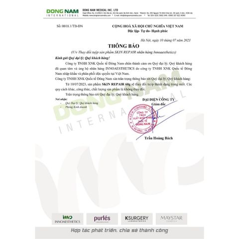 Kem Dưỡng Sửa Chữa Phục Hồi Da Khẩn Cấp Innoaesthetics Inno-Derma Skin Repair 60g - Serum Chống Lão Hóa, Phục Hồi Da Hư Tổn, Dưỡng Ẩm Tối Ưu