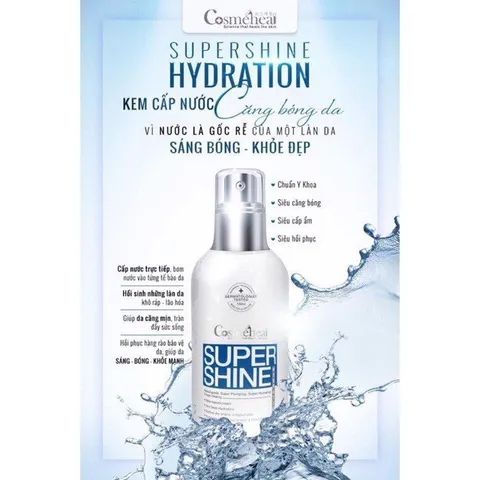 Kem Cấp Nước Cosmeheal Supershine Hydration - Kem Cấp Ẩm Chống Lão Hóa Giúp Da Căng Mịn, Tràn Đầy Sức Sống cho Mọi Loại Da