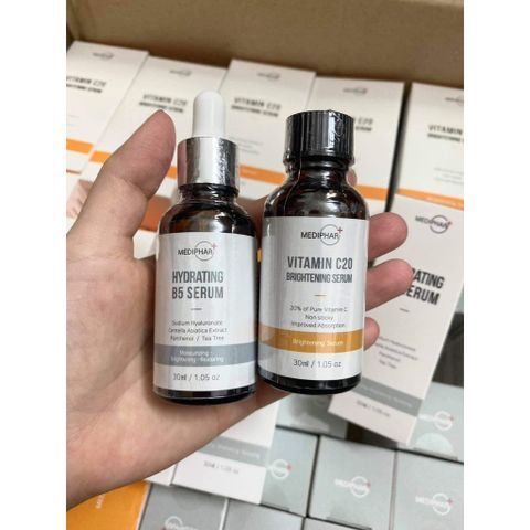 Serum Dưỡng Trắng Sáng Da MEDIPHAR+ Vitamin C 20 - Giảm Thâm Nám, Chống Lão Hóa, Phục Hồi Da, Dung Tích 30ml