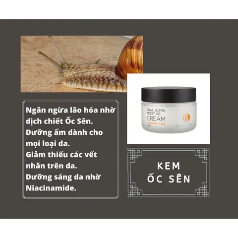 Kem Ốc Sên GoodnDoc Snail Ultra Moisture Cream - Dưỡng Da Chống Lão Hóa, Cấp Ẩm, Trẻ Hóa Da, Nhập Khẩu Hàn Quốc
