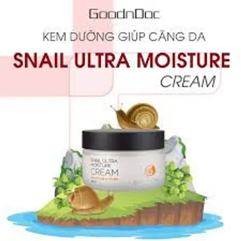 Kem Ốc Sên GoodnDoc Snail Ultra Moisture Cream - Dưỡng Da Chống Lão Hóa, Cấp Ẩm, Trẻ Hóa Da, Nhập Khẩu Hàn Quốc