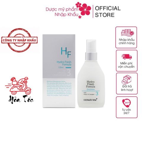 Sữa Dưỡng Da Mặt Dermafirm Hydro Fresh Formula - Tinh Chất Cấp Nước và Dưỡng Ẩm Cho Da Khô, Hàn Quốc