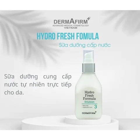 Sữa Dưỡng Da Mặt Dermafirm Hydro Fresh Formula - Tinh Chất Cấp Nước và Dưỡng Ẩm Cho Da Khô, Hàn Quốc