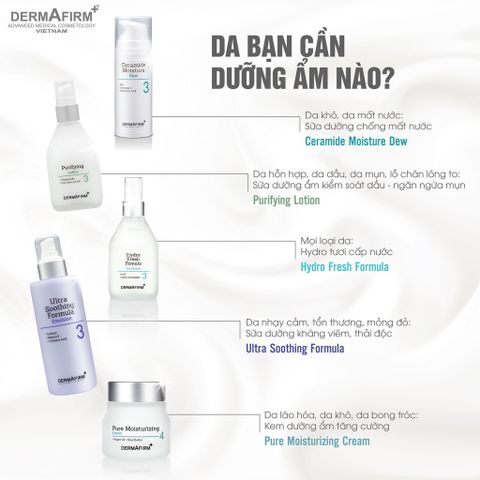 Sữa Dưỡng Da Mặt Dermafirm Hydro Fresh Formula - Tinh Chất Cấp Nước và Dưỡng Ẩm Cho Da Khô, Hàn Quốc