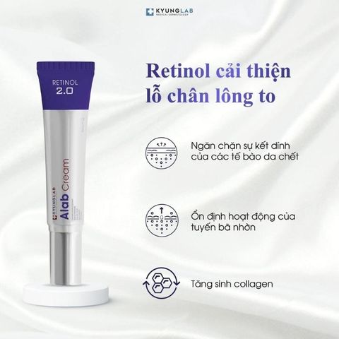 Kem Dưỡng Retinol Kyung Lab Alab Cream 30ml - Chống Lão Hóa, Giảm Nhờn, Ngăn Ngừa Mụn, Se Khít Lỗ Chân Lông, Da Sáng Mịn