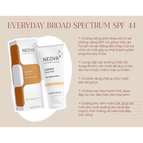Kem Chống Nắng Neova DNA Damage Control Active Silc Sheer 2.0 SPF 40 - Chống Lão Hóa và Phục Hồi Da, Dưỡng Ẩm Tối Ưu, Che Khuyết Điểm Tự Nhiên