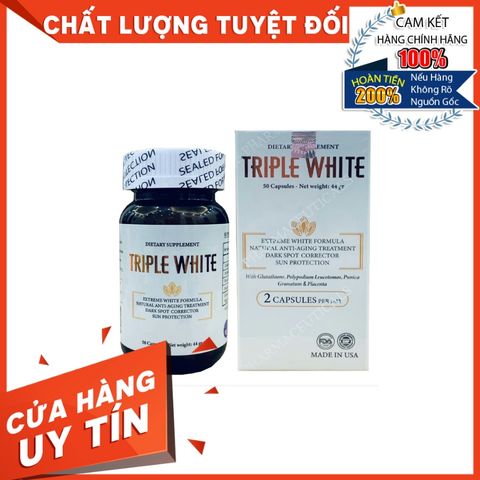 Viên Uống Trắng Da Miracle Double Extra / Triple White Chống Nắng Giảm Thâm Sạm Nám Chống Lão Hoá TRIPLEWHITE