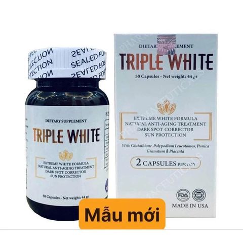 Viên Uống Trắng Da Miracle Double Extra / Triple White Chống Nắng Giảm Thâm Sạm Nám Chống Lão Hoá TRIPLEWHITE