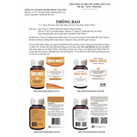 Viên Uống Trắng Da Miracle Double Extra / Triple White Chống Nắng Giảm Thâm Sạm Nám Chống Lão Hoá TRIPLEWHITE