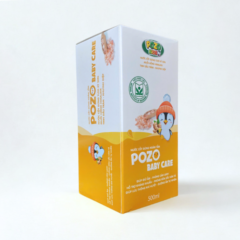 Cốt Gừng Pozo Kid 500ml - Pha Tắm và Ngâm Chân Giữ Ấm Cơ Thể, Hỗ Trợ Ngừa Cảm Lạnh, Chất Lượng Cao Cho Bé