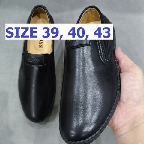 Giày Lười Nam Boss Da PU Chất Lượng, Kiểu Dáng Classic Dễ Phối, Thoải Mái Đi Học, Đi Làm, Đi Chơi