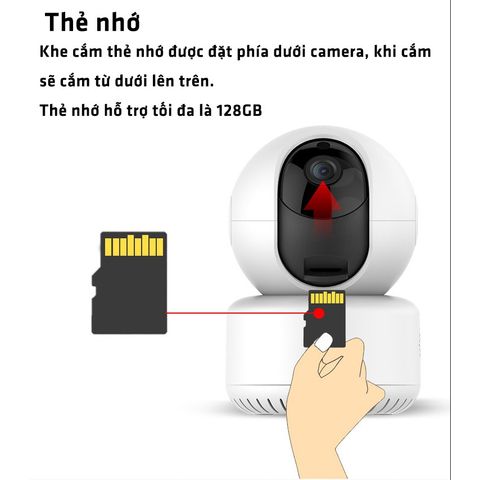Camera Wifi Magicsee SA200 - Giám sát trong nhà, Full HD 1080p, Cảm biến CMOS 2.0, Xoay 360 độ, Hồng ngoại ban đêm, Đàm thoại 2 chiều