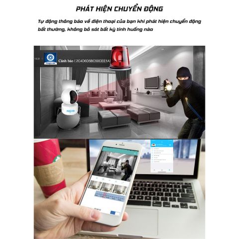 Camera Wifi Magicsee SA200 - Giám Sát Nhà Không Dây, Full HD 1080p, Xoay 360 Độ, Hồng Ngoại, Đàm Thoại 2 Chiều, Phần Mềm Tiếng Việt