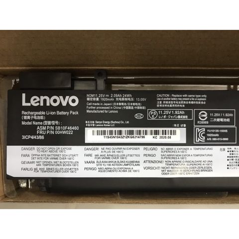 Pin Laptop Lenovo ThinkPad T460S T470S Chính Hãng - Dung Lượng 11.25V 24Wh 100% Mới, Bảo Hành 6 Tháng