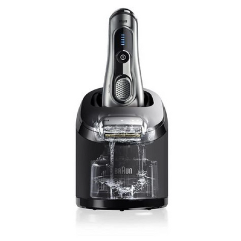 Trạm Sạc Và Làm Sạch Máy Cạo Râu Braun Series 8, 9 - Thiết Bị Chính Hãng, Công Suất 12V, Chức Năng Rửa Tiện Lợi