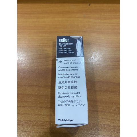 Đầu màng bọc nhiệt kế điện tử Braun Series 3000, 4000, ThermoScan 3 - Bộ 20 cái thay thế chính hãng cho thiết bị chăm sóc sức khỏe