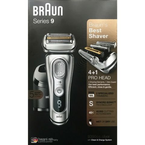 Máy cạo râu Braun Series 9 9390 Wet&Dry | Made in Germany