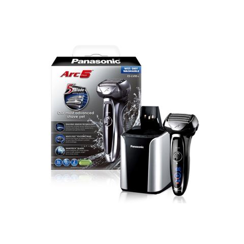 Máy Cạo Râu Điện Panasonic ES-LV95-S ARC 5 - Cạo Gần Chuyên Nghiệp, Công Nghệ 5 Lưỡi, Tự Động Làm Sạch, Thực Hiện 70.000 Lần Cắt Phút
