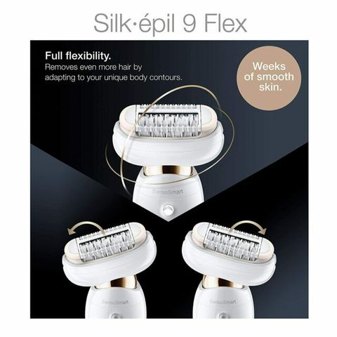 Máy cạo lông cho nữ Braun Silk-épil 9 Flex SES 9300 - Thiết bị tẩy lông hiệu quả, làm sạch vùng kín, công nghệ Micro-Grip 289830